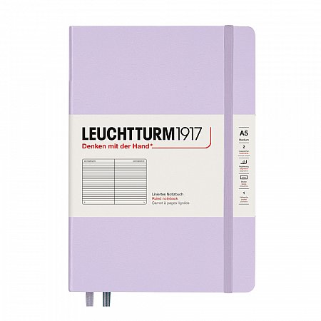 Leuchtturm1917 Notebook A5 Hardcover Ruled - Lilac