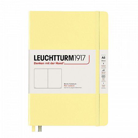 Leuchtturm1917 Notebook A5 Hardcover Plain - Vanilla