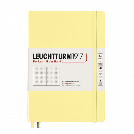 Leuchtturm1917 Notebook A5 Hardcover Dotted - Vanilla