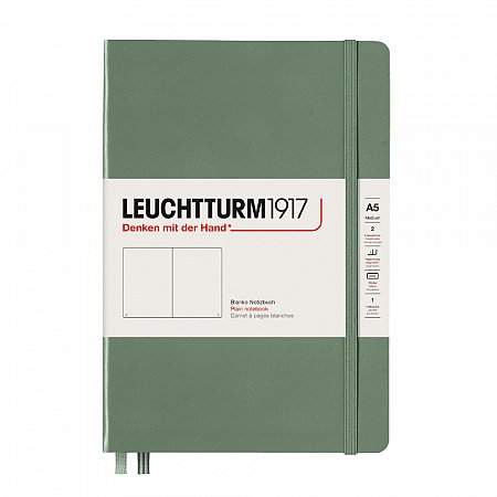 Leuchtturm1917 Notebook A5 Hardcover Plain - Olive