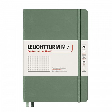 Leuchtturm1917 Notebook A5 Hardcover Dotted - Olive
