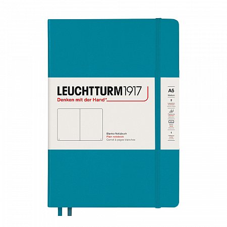 Leuchtturm1917 Notebook A5 Hardcover Plain - Ocean