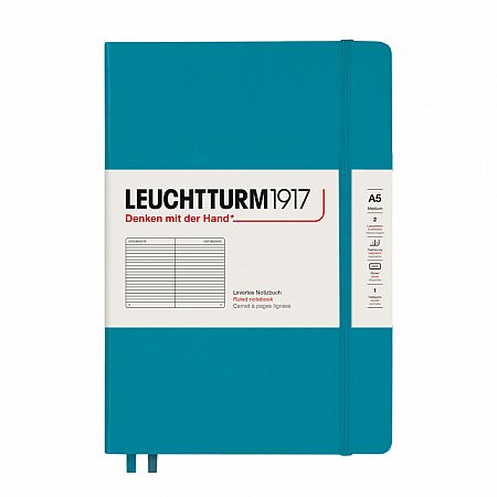 Leuchtturm1917 Notebook A5 Hardcover Ruled - Ocean