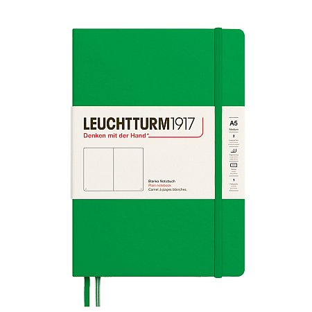 Leuchtturm1917 Notebook A5 Hardcover Plain - Spring Leaf