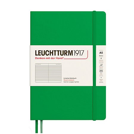Leuchtturm1917 Notebook A5 Hardcover Ruled - Spring Leaf