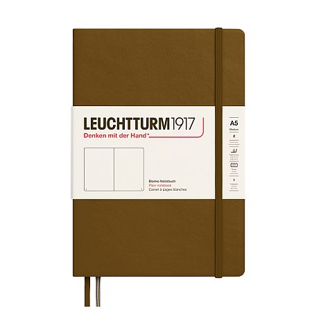 Leuchtturm1917 Notebook A5 Hardcover Plain - Spice Brown
