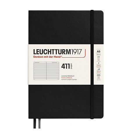 Leuchtturm Notebook A5 A5 411 Ruled - Black