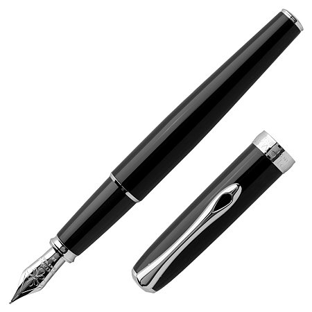 Diplomat Excellence A2 Black Lacquer 14K Gold Nib - Fountain [EF]