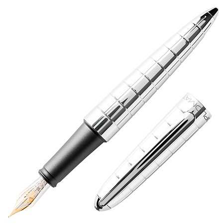 Diplomat Aero Rhomb Chrome 14K Gold Nib - Fountain [M]