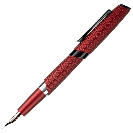 Diplomat Cobra Burgundy Guilloche - Fountain [F]