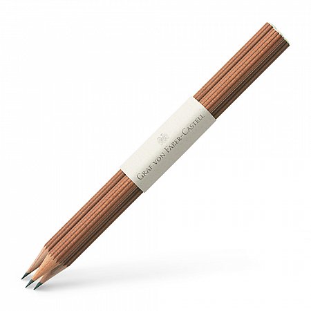 Graf von Faber-Castell Graphite Pencils (3 pcs) - Brown