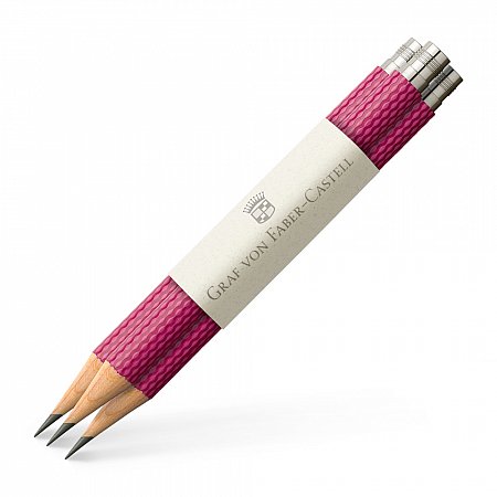 GvFC Perfect Pencil Spare Pencils Guilloche (3 pcs) - Electric Pink