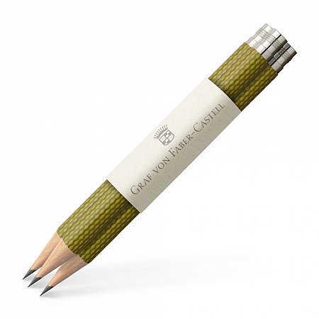 GvFC Perfect Pencil Spare Pencils Guilloche (3 pcs) - Olive Green