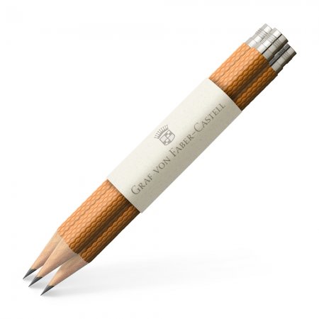 GvFC Perfect Pencil Spare Pencils Guilloche (3 pcs) - Cognac