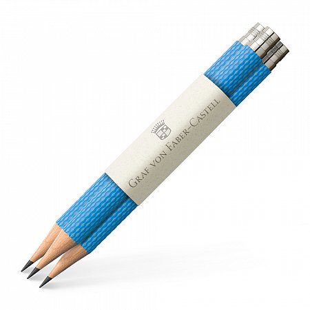 GvFC Perfect Pencil Spare Pencils Guilloche (3 pcs) - Gulf Blue