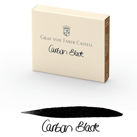 Graf von Faber-Castell Ink Cartridges (6 pcs) - Carbon Black