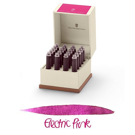 Graf von Faber-Castell Ink Cartridges (20 pcs) - Electric Pink