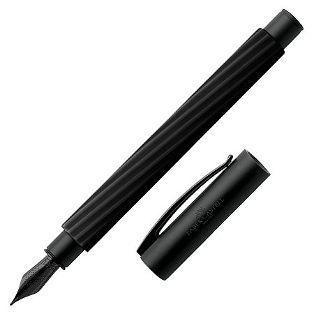 Faber-Castell Ambition Italic Obsidian Black - Fountain [M]