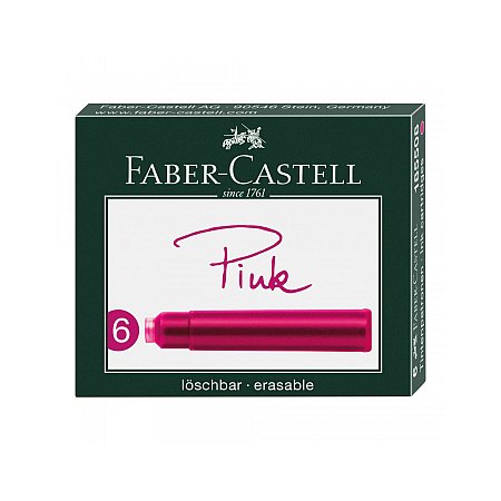 Faber-Castell Ink Cartridges (6 pcs) - Pink