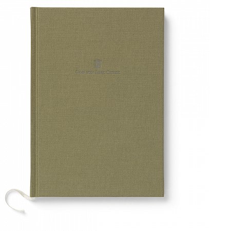 Graf von Faber-Castell Linen bound book A5 - Olive Green