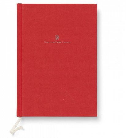 Graf von Faber-Castell Linen bound book A5 - India Red