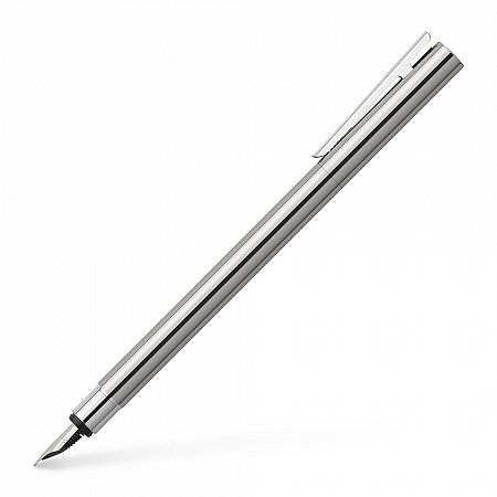 Faber-Castell NEO Slim Stainless Steel Shiny - Fountain [B]