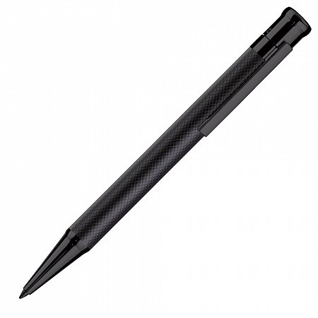 Otto Hutt Design 04 Guilloche Square All Black - Ballpoint