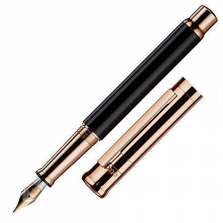 Otto Hutt Design 04 Rose Gold Black 18K Gold Nib - Fountain [B]