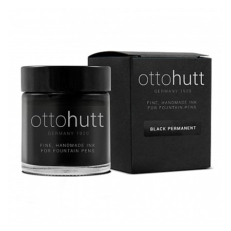 Otto Hutt Ink Bottle 30ml - 100yrs Black Permanent