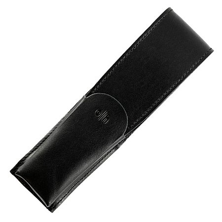 Otto Hutt Leather Pouch for 2 Pens - Black