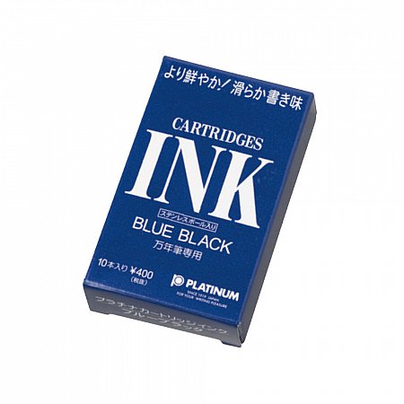 Platinum Ink Cartridges (10 pcs) - Blue Black