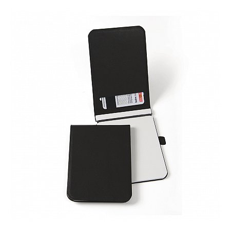 off lines Leather Notepad Small - Black