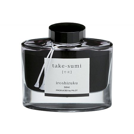 Pilot Ink Iroshizuku 50ml Black - Take-Sumi (Bamboo charcoal)