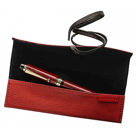 Pilot Urushi Leather Pen Case Small - Red
