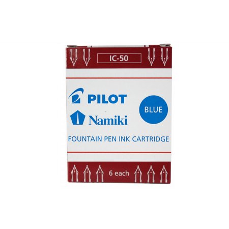 Pilot Fountain Ink Cartridges IC-50 (6 pcs) - Blue