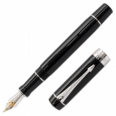 Parker Duofold Classic Black CT Centennial - Fountain [EF]