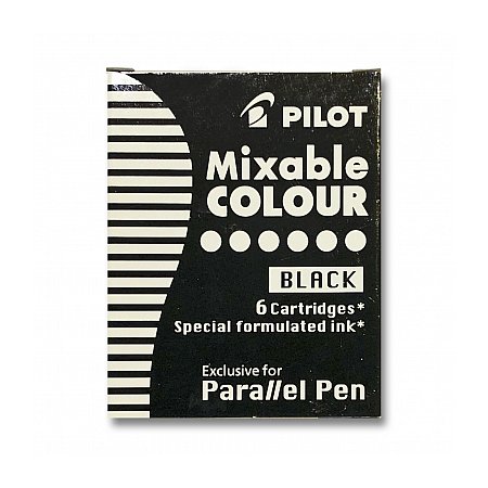 Pilot Parallel Pen Ink Cartridges (6 pcs) - Black
