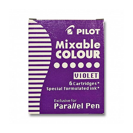 Pilot Parallel Pen Ink Cartridges (6 pcs) - Violet