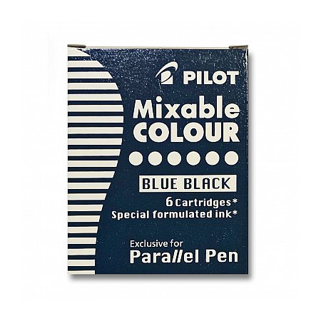 Pilot Parallel Pen Ink Cartridges (6 pcs) - Blue/Black