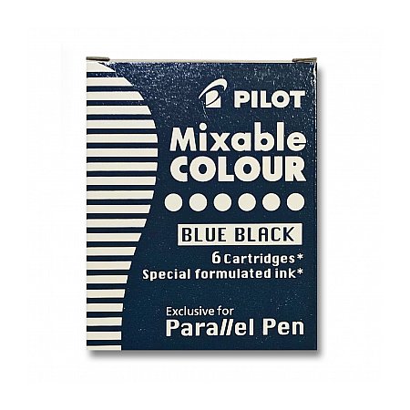 Pilot Parallel Pen Ink Cartridges (6 pcs) - Blue/Black
