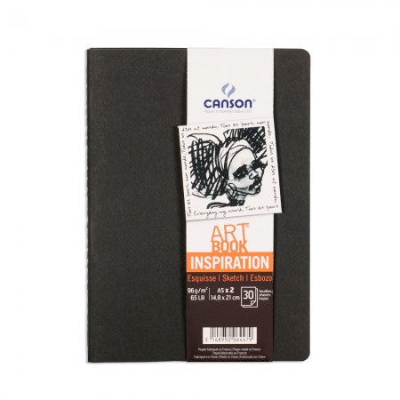 Canson Inspiration Art Book (2 pcs) Black - A5