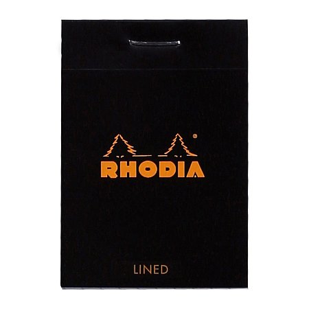Rhodia Stapled Pad Black N°10 A8 (5,2x7,5cm) - Lined