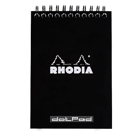 Rhodia Classic Wire Notepad Black - N°13 A6 (10,5x14,8cm) Dotted