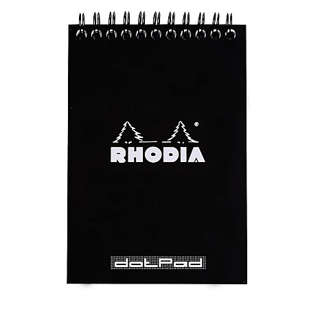Rhodia Classic Wire Notepad Black - N°13 A6 (10,5x14,8cm) Dotted