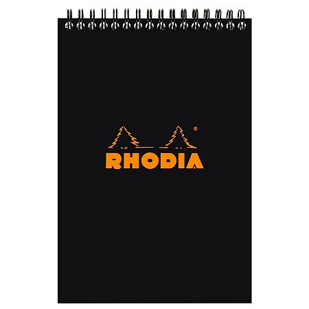 Rhodia Classic Wire Notepad Black - N°16 A5 (14,8x21cm) Lined