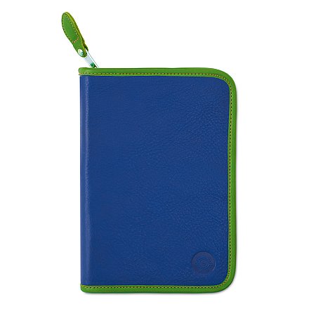 Sonnenleder Nils Leather Pencil Case - Blue/Green