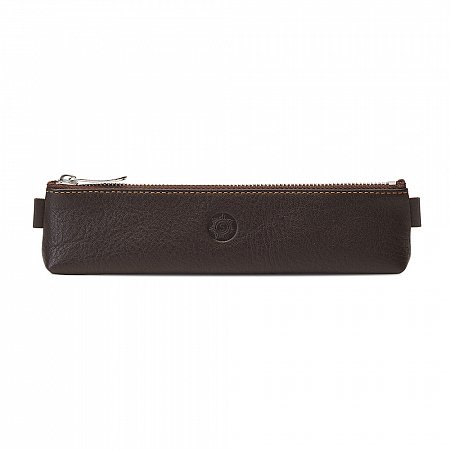 Sonnenleder Simmel Pencil Case with Zipper - Mocha Brown