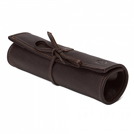 Sonnenleder Fichte Roll-up Pencil Case - Mocha Brown