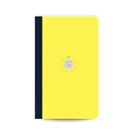 Flexbook Smartbook Ruled 13x21cm - Yellow/Dark Blue