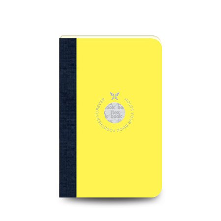 Flexbook Smartbook Ruled 9x14cm - Yellow/Dark Blue